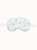 Mint Cherry & Bow 22 Momme Mulberry Silk Sleep Mask