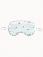 Mint Cherry & Bow 22 Momme Mulberry Silk Sleep Mask