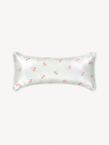 Mint Cherry & Bow 22 Momme Mulberry Silk Neck Pillow