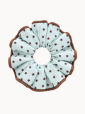Star Print Scrunchie - Mint Blue