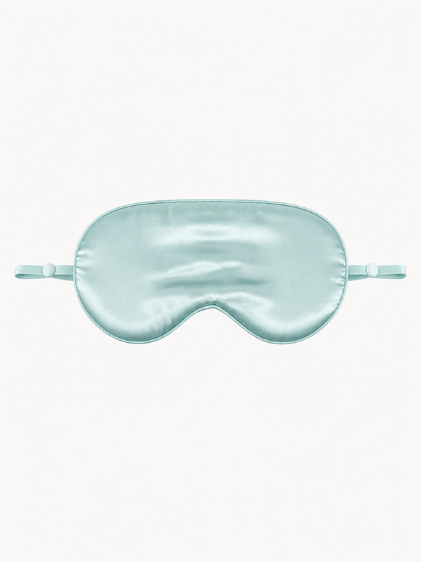 Mint Silk Sleep Eye Mask with Pouch