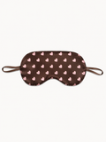 100% Mulberry Silk Sleep Eye Mask – Chocolate Heart Print