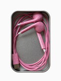 Pink Polka Dot Wired Earphones Type-C