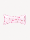 Blush Pink Rose Print 22 Momme Mulberry Silk Neck Pillow
