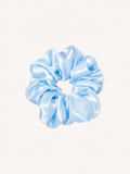 Sky Blue Oversized 22 Momme Mulberry Silk Scrunchie