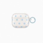 Polka Dot Soft AirPods Case - Blue