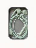 Mint Polka Dot Wired Earphones Type-C