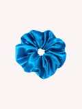 Cobalt Blue Oversized 22 Momme Mulberry Silk Scrunchie